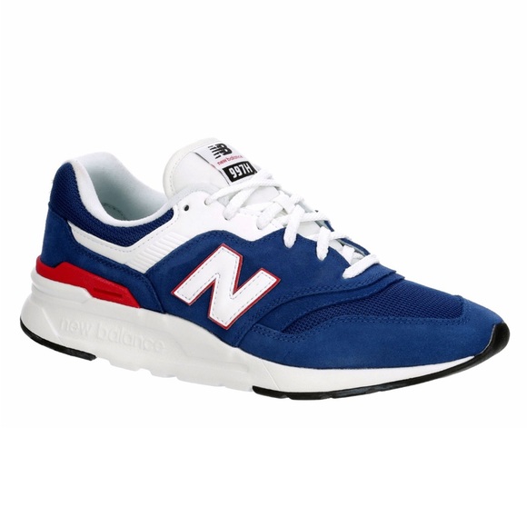 New Balance 997H CORDURA Blue/White-Red Men's Suede Athletic Running Shoes - Picture 3 of 7